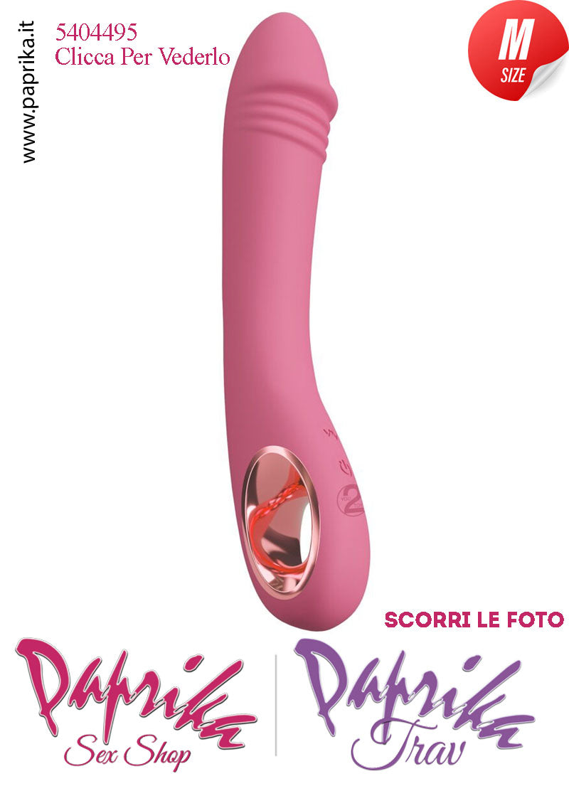 Vibratore Design Silicone Rosa Punto G 10 Velocità 15/21 cm Ø 35