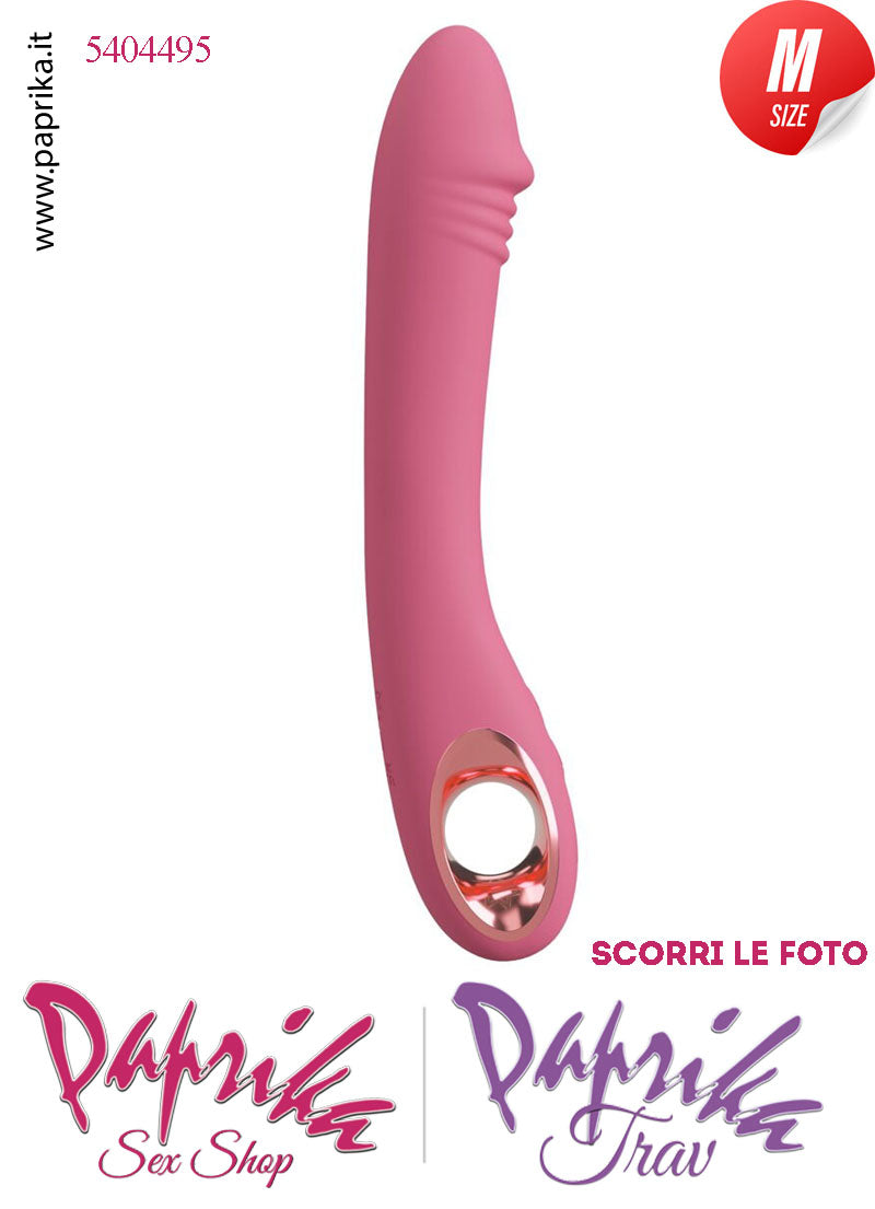 Vibratore Design Silicone Rosa Punto G 10 Velocità 15/21 cm Ø 35
