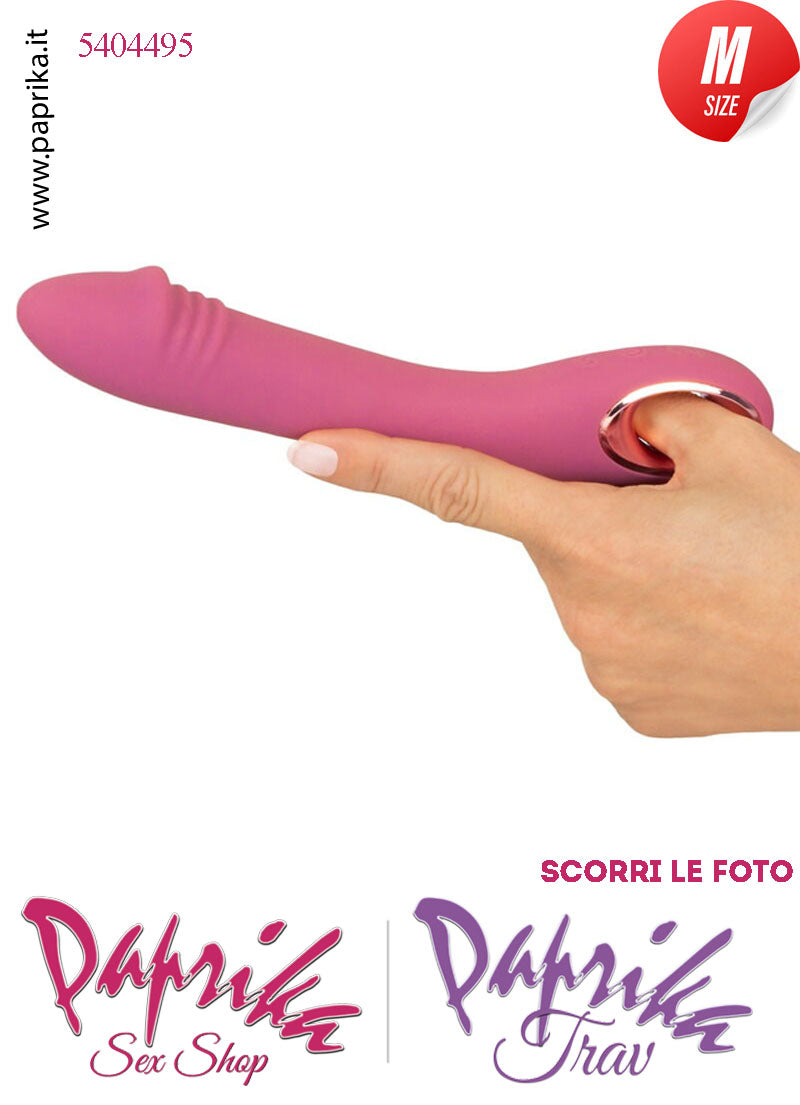 Vibratore Design Silicone Rosa Punto G 10 Velocità 15/21 cm Ø 35