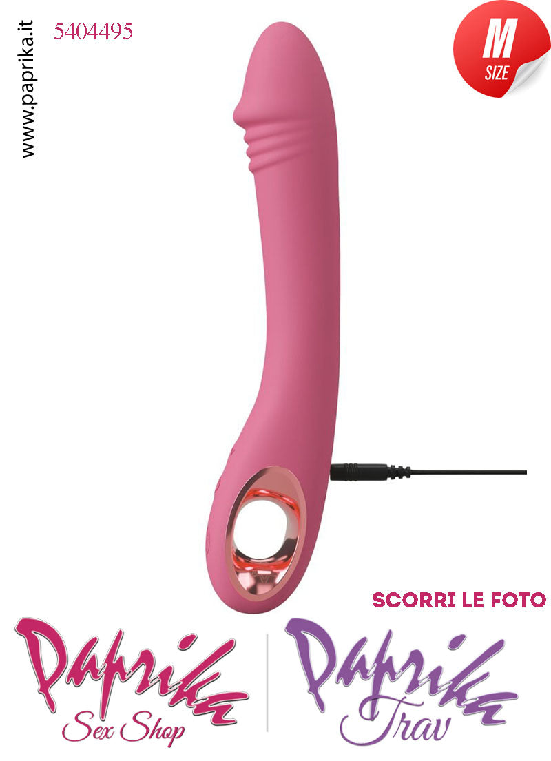 Vibratore Design Silicone Rosa Punto G 10 Velocità 15/21 cm Ø 35