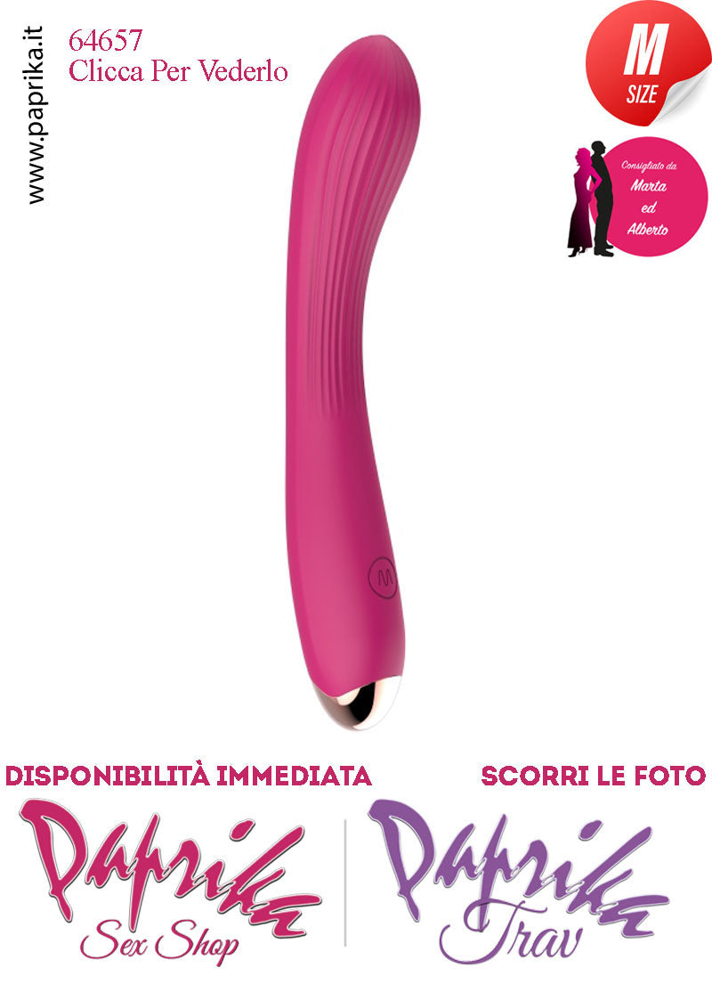 Vibratore Silicone 10 Velocità Punto G Flessibile 20 cm Ø 33