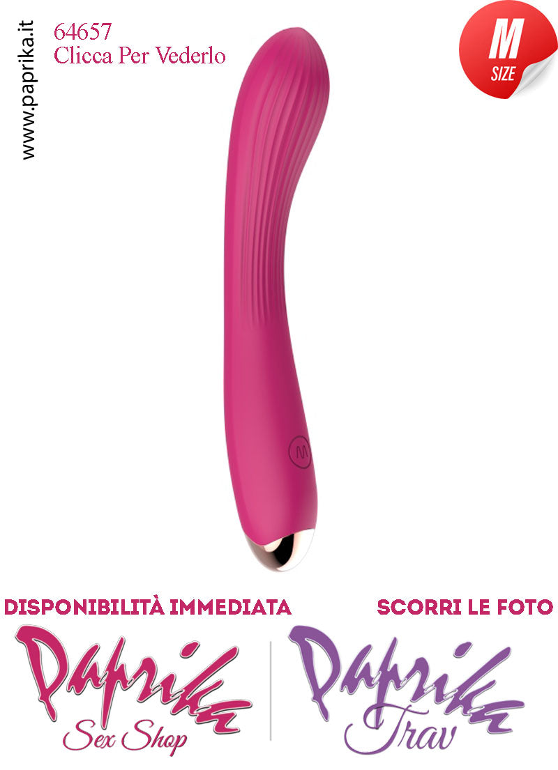 Vibratore Silicone 10 Velocità Punto G Flessibile 20 cm Ø 33