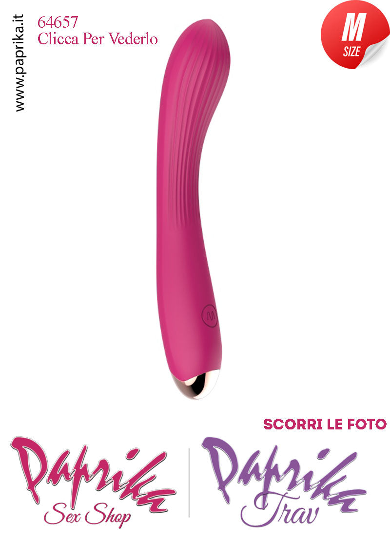 Vibratore Silicone 10 Velocità Punto G Flessibile 20 cm Ø 33
