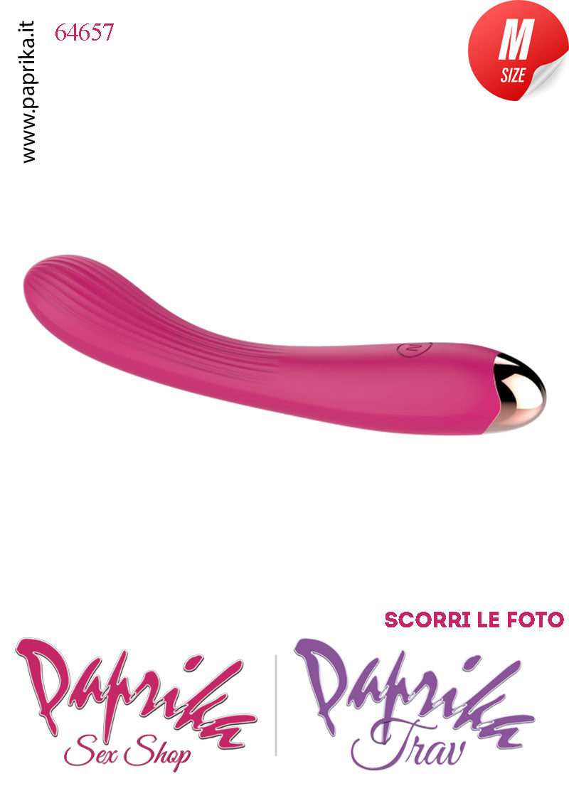 Vibratore Silicone 10 Velocità Punto G Flessibile 20 cm Ø 33