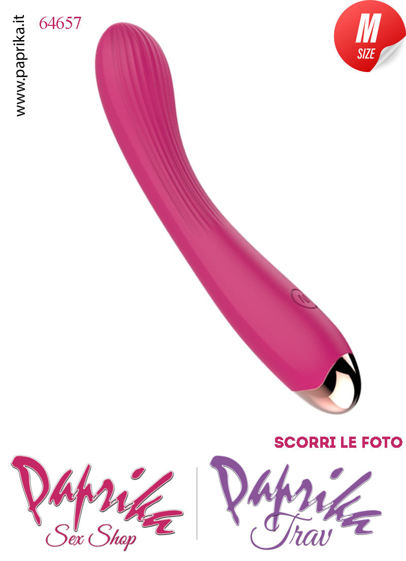 Vibratore Silicone 10 Velocità Punto G Flessibile 20 cm Ø 33