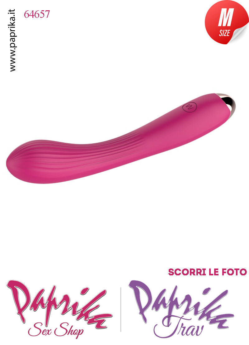 Vibratore Silicone 10 Velocità Punto G Flessibile 20 cm Ø 33