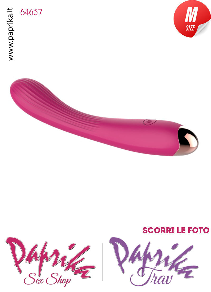 Vibratore Silicone 10 Velocità Punto G Flessibile 20 cm Ø 33