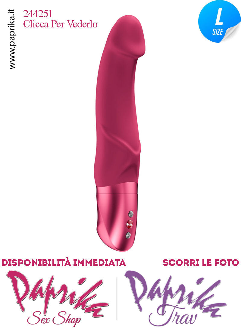 Vibratore Design Punto G  Silicone Unisex Venature 10 Velocità 16 cm Ø 40 Pile