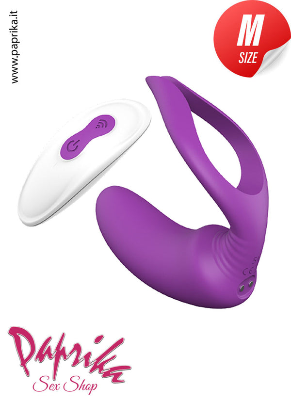 Stimolatore Vaginale Clitorideo Silicone 9 Velocità Telecomandato