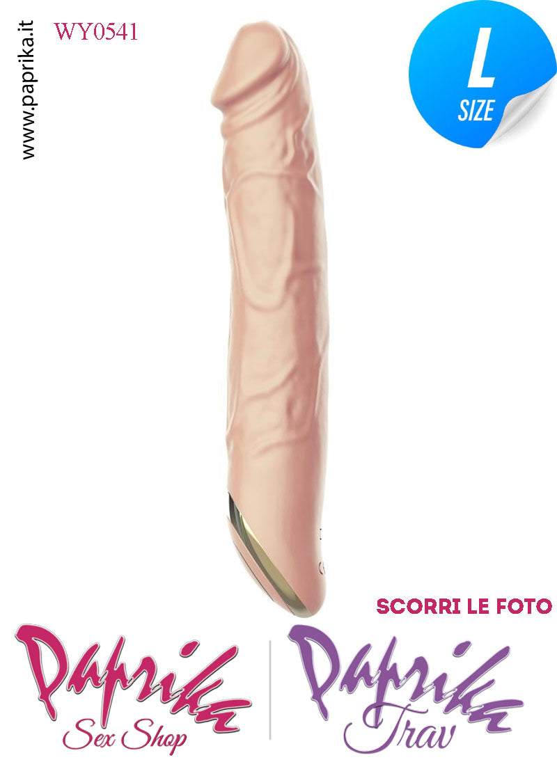 Vibratore Silicone Flessibile Venature 10 Velocità Unisex 22 cm Ø 37