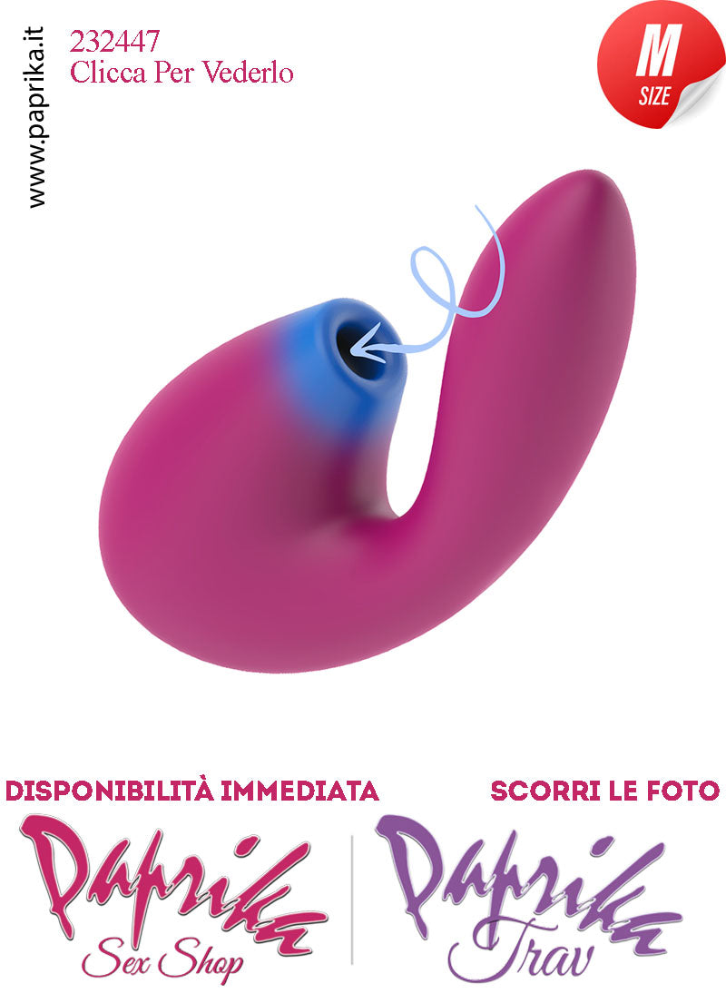 Vibratore Punto G Stimolatore Succhia Clitoride 5 +10 Velocità Silicone Ø 33