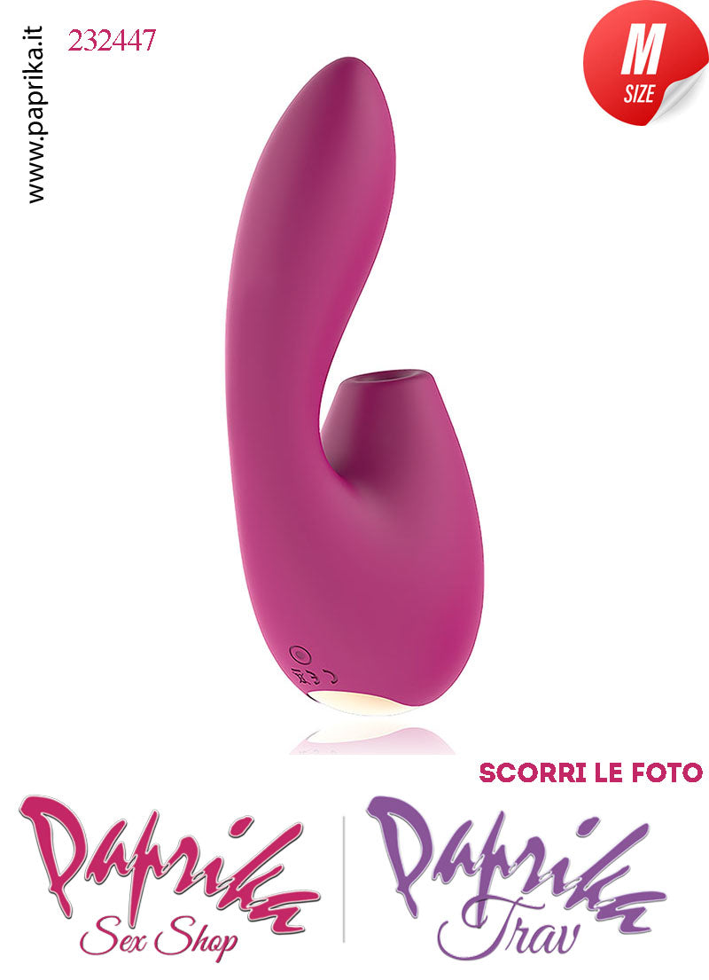 Vibratore Punto G Stimolatore Succhia Clitoride 5 +10 Velocità Silicone Ø 33
