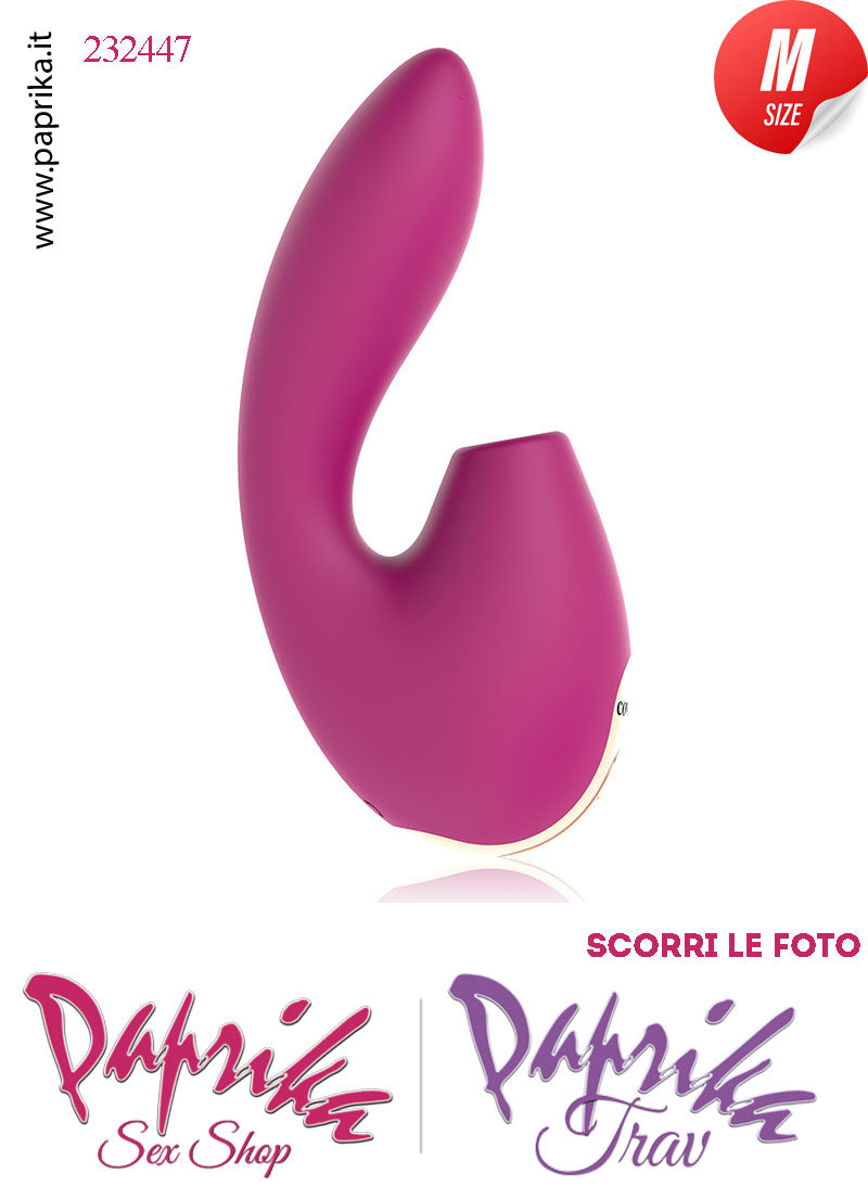 Vibratore Punto G Stimolatore Succhia Clitoride 5 +10 Velocità Silicone Ø 33