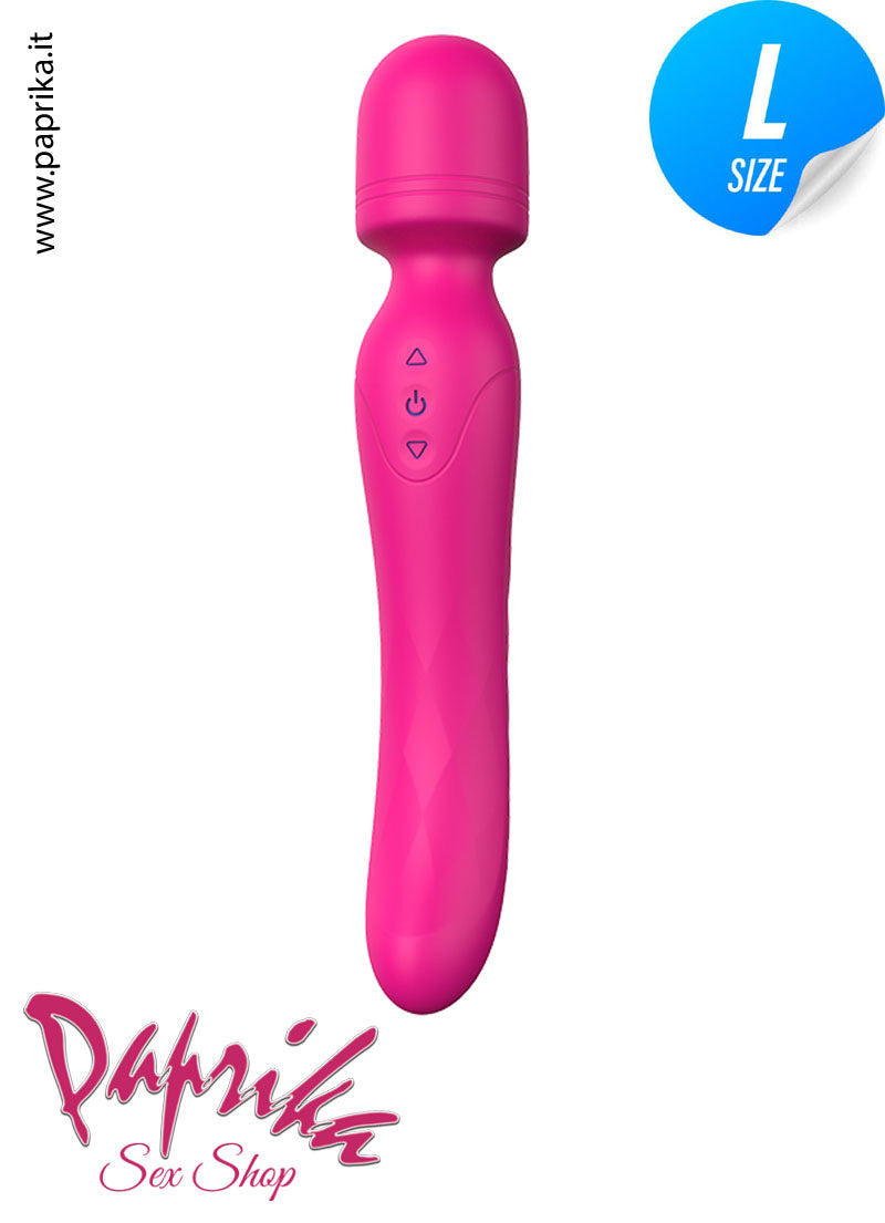 Magic Wand Vibrante Riscaldata Doppia Stimolazione Silicone