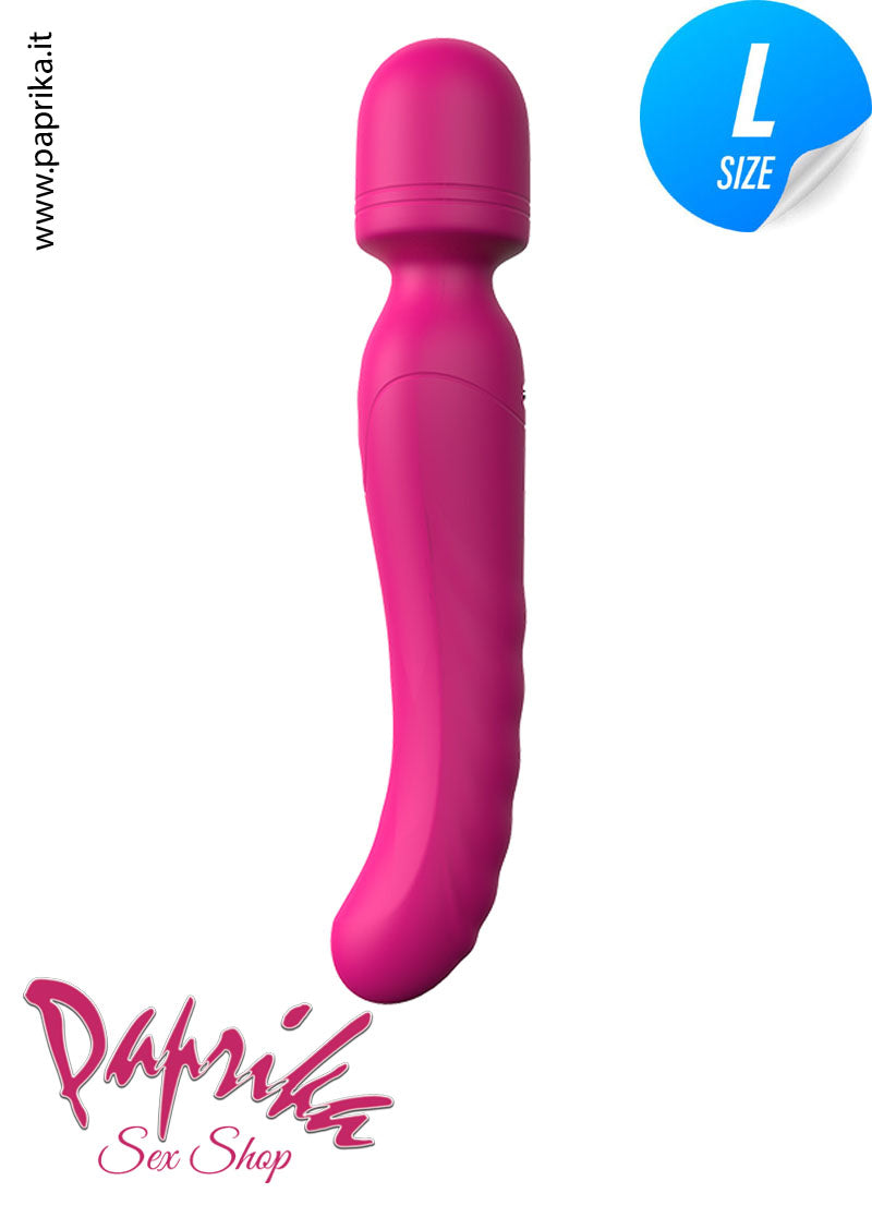 Magic Wand Vibrante Riscaldata Doppia Stimolazione Silicone