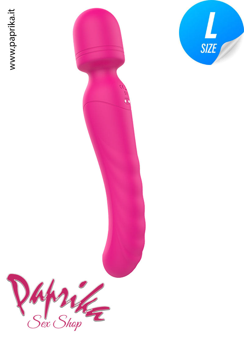 Magic Wand Vibrante Riscaldata Doppia Stimolazione Silicone