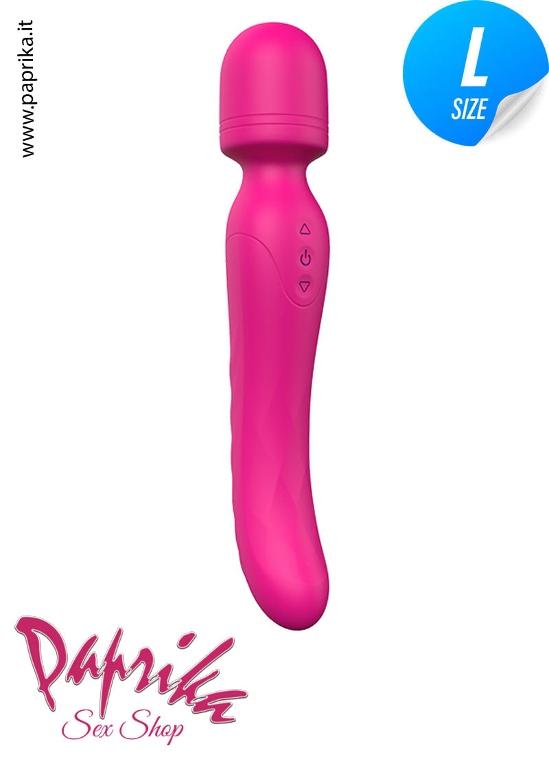 Magic Wand Vibrante Riscaldata Doppia Stimolazione Silicone