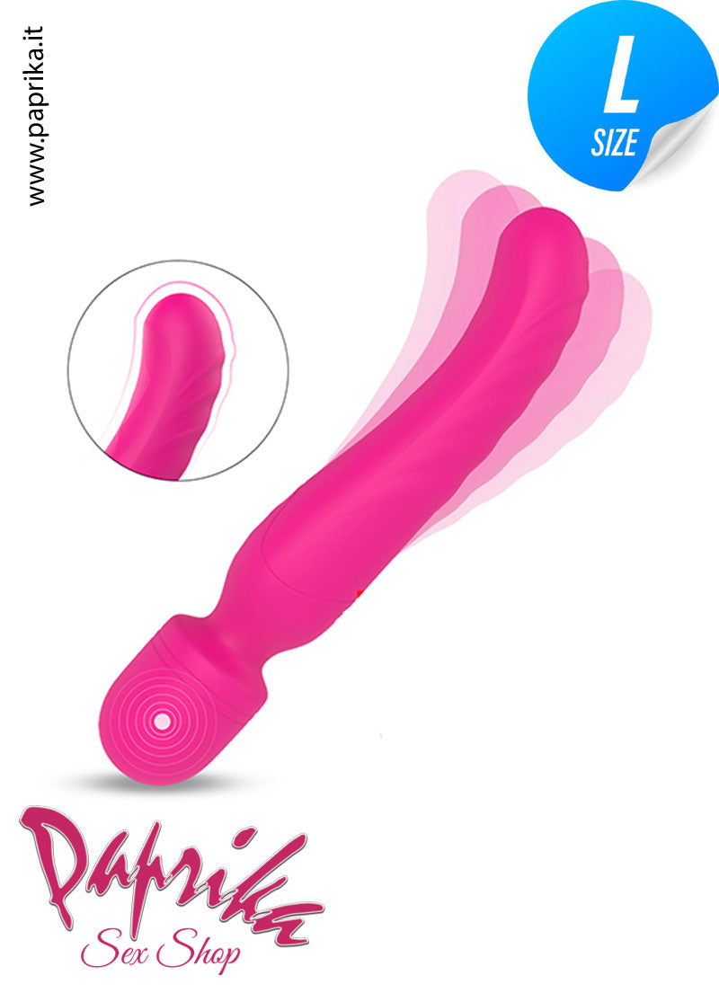 Magic Wand Vibrante Riscaldata Doppia Stimolazione Silicone