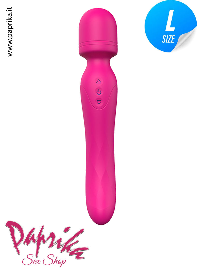 Magic Wand Vibrante Riscaldata Doppia Stimolazione Silicone