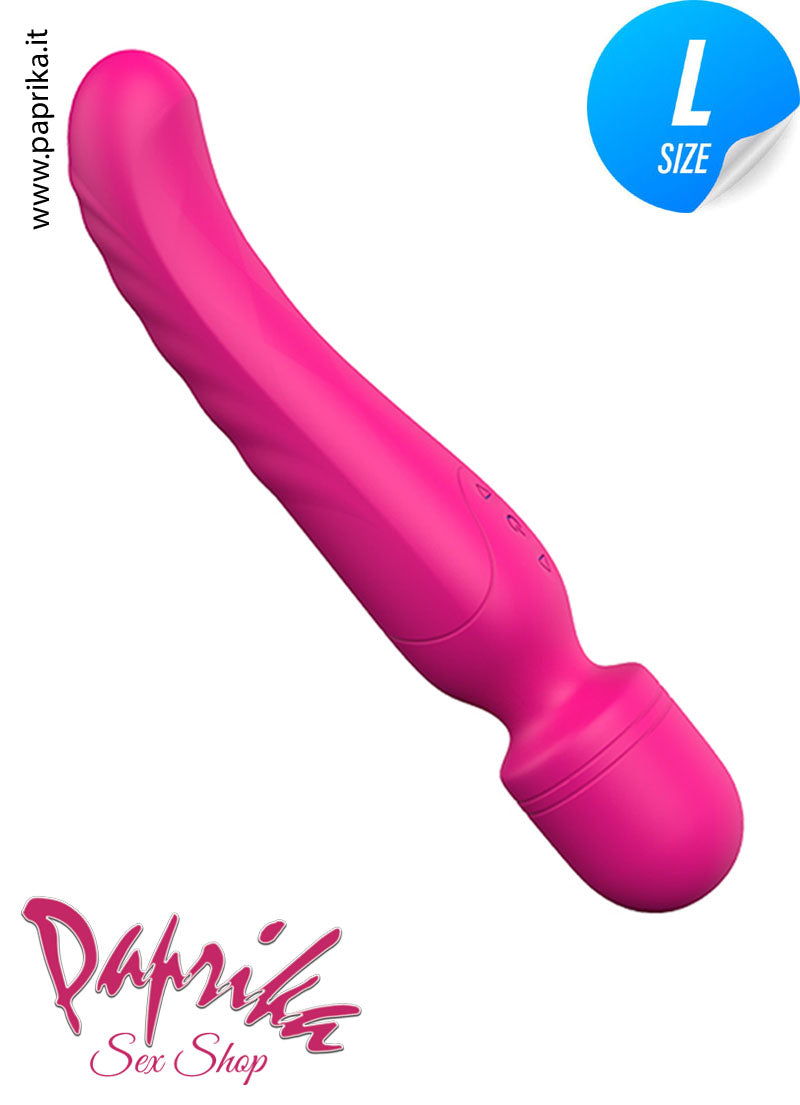 Magic Wand Vibrante Riscaldata Doppia Stimolazione Silicone