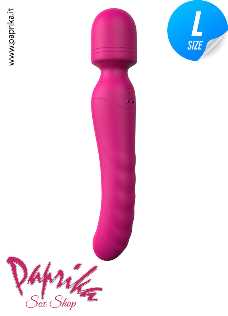 Magic Wand Vibrante Riscaldata Doppia Stimolazione Silicone