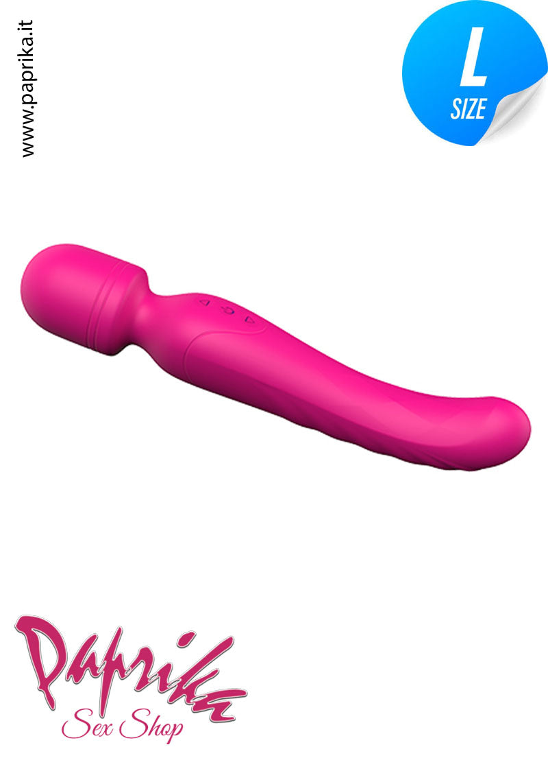 Magic Wand Vibrante Riscaldata Doppia Stimolazione Silicone