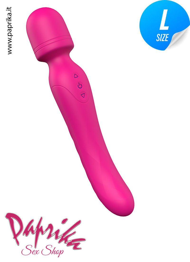 Magic Wand Vibrante Riscaldata Doppia Stimolazione Silicone