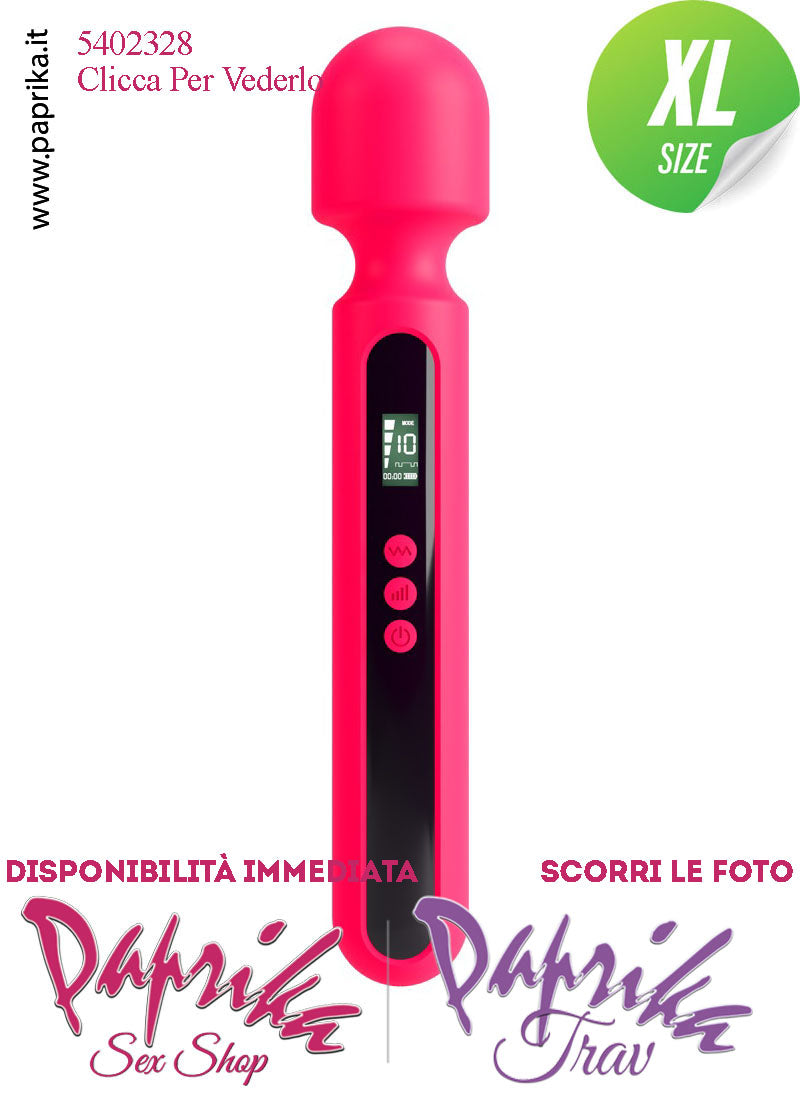 Magic Wand Stimolatore Clitoride Potente 10 x 4 Velocità Testa Ø 56