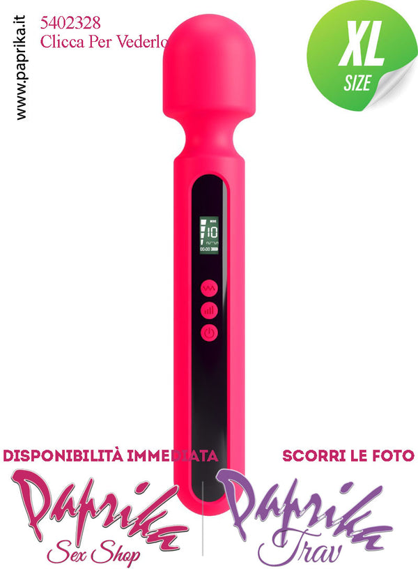 Magic Wand Stimolatore Clitoride Potente 10 x 4 Velocità Testa Ø 56