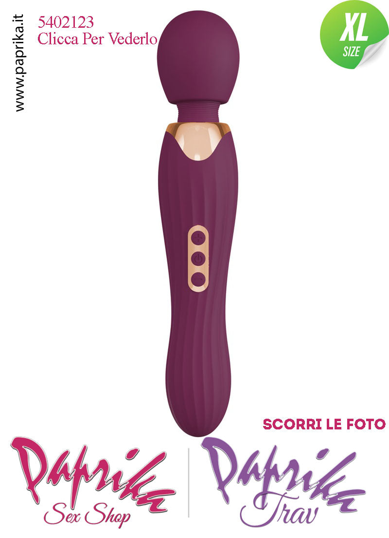 Magic Wand 30 cm Potente 5 x 7 Funzioni Testa Flessibile Ø 58