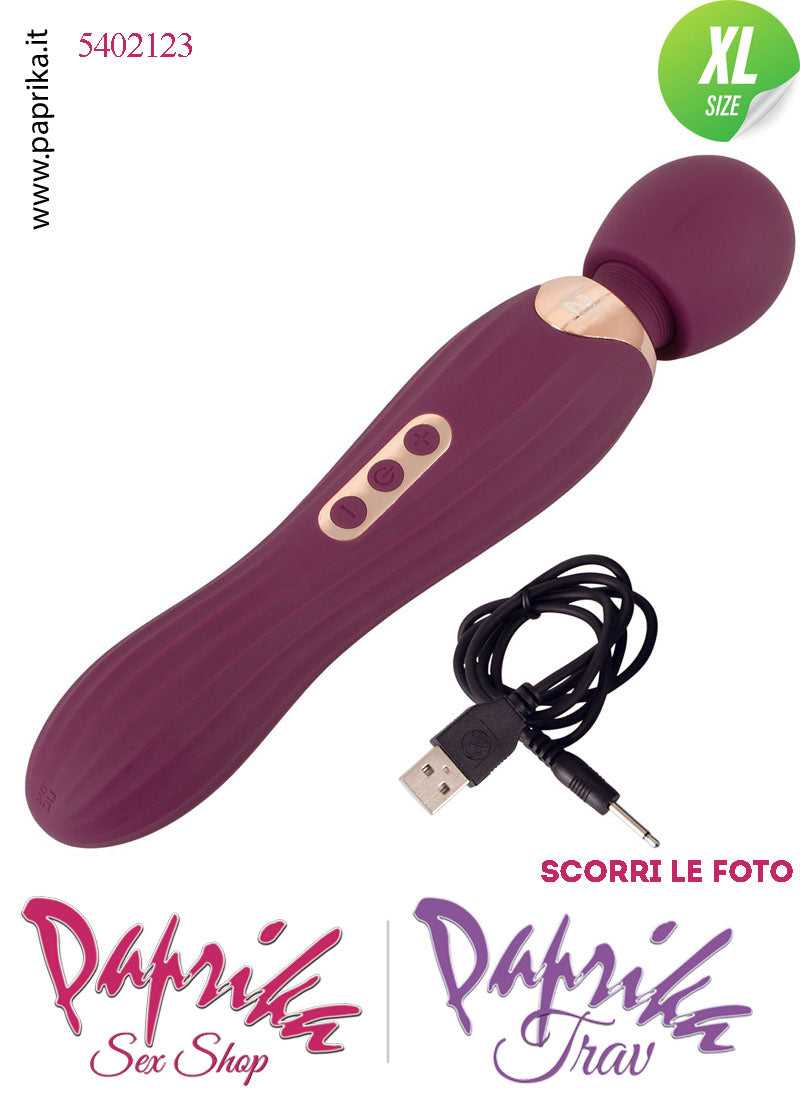 Magic Wand 30 cm Potente 5 x 7 Funzioni Testa Flessibile Ø 58
