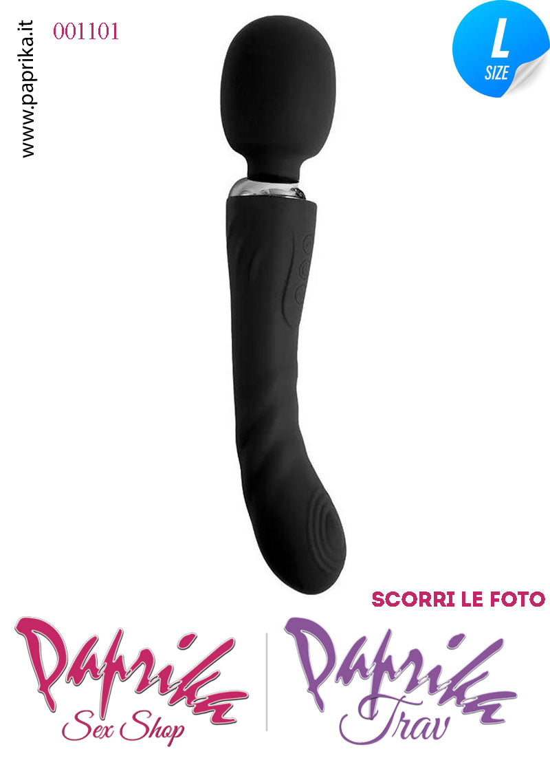 Magic Wand & Vibratore 25 cm Potente 12 Velocità Punta Ø 37 Testa Ø 50