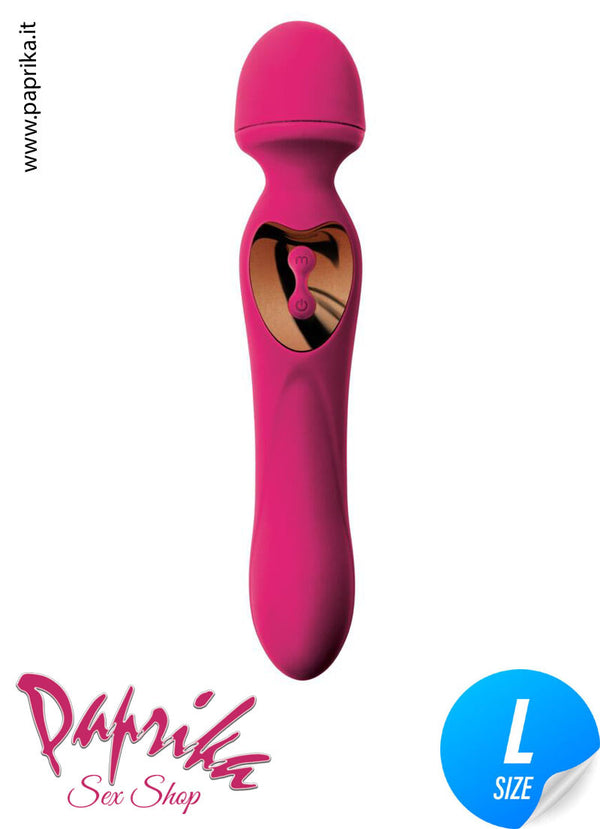 Vibratore & Magic Wand 21 cm Inseribile Ø 36 Silicone 10 Velocità