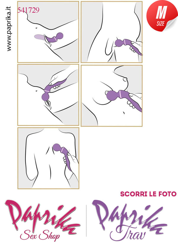 Magic Wand & Vibratore 20 cm Potente 10 Velocità Punta Ø 33 Testa Ø 43