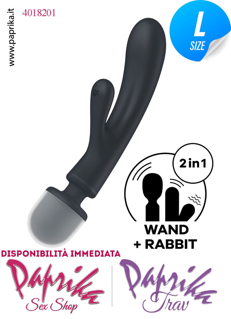Magic Wand & Rabbit Vibratore Clitoride Punto G Ø 39 Silicone Flessibile