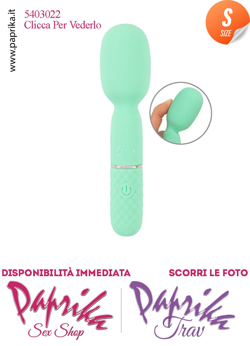 Mini Magic Wand 13 cm Massaggiatore Potente 10 Velocità Testa Flessibile Ø 33