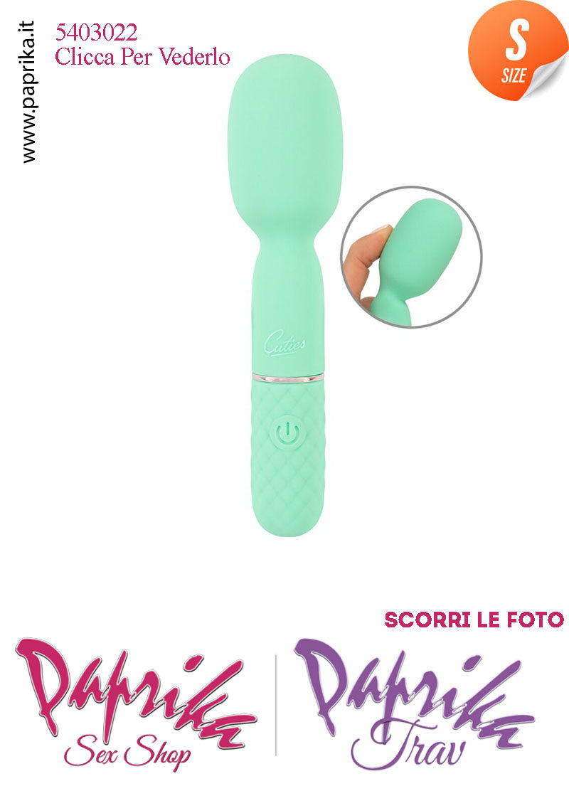 Mini Magic Wand 13 cm Massaggiatore Potente 10 Velocità Testa Flessibile Ø 33