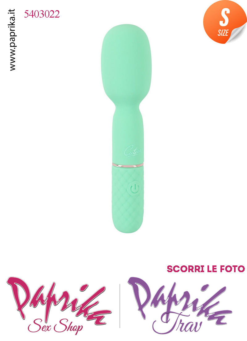 Mini Magic Wand 13 cm Massaggiatore Potente 10 Velocità Testa Flessibile Ø 33