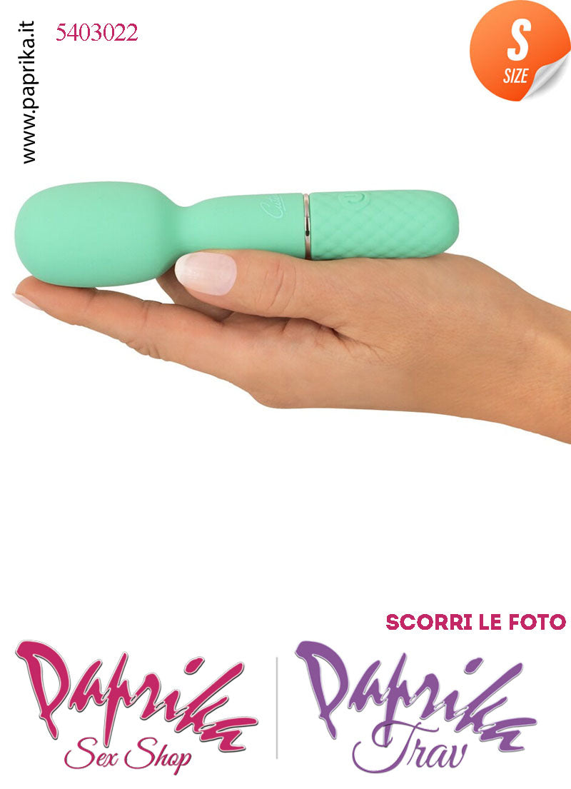 Mini Magic Wand 13 cm Massaggiatore Potente 10 Velocità Testa Flessibile Ø 33