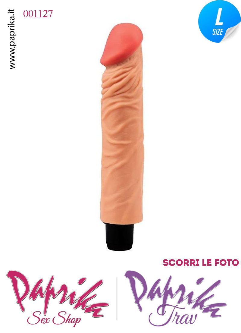 Vibratore Tpe Morbido Venature Velocità Regolabili 18 cm Ø 42 Pile