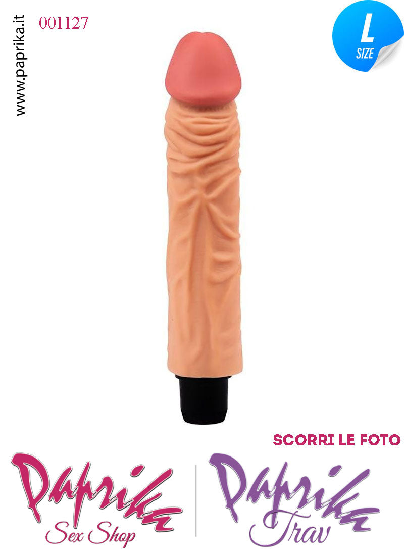 Vibratore Tpe Morbido Venature Velocità Regolabili 18 cm Ø 42 Pile