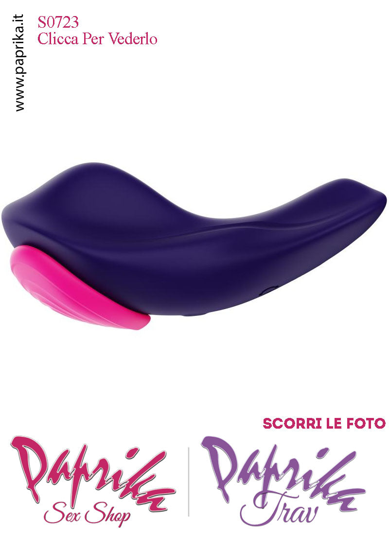 Vibratore Clitoride da Mutandina Telecomando Clip Magnetica Cuore Fucsia
