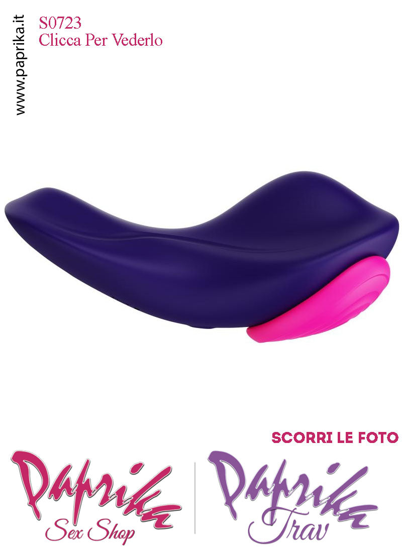 Vibratore Clitoride da Mutandina Telecomando Clip Magnetica Cuore Fucsia