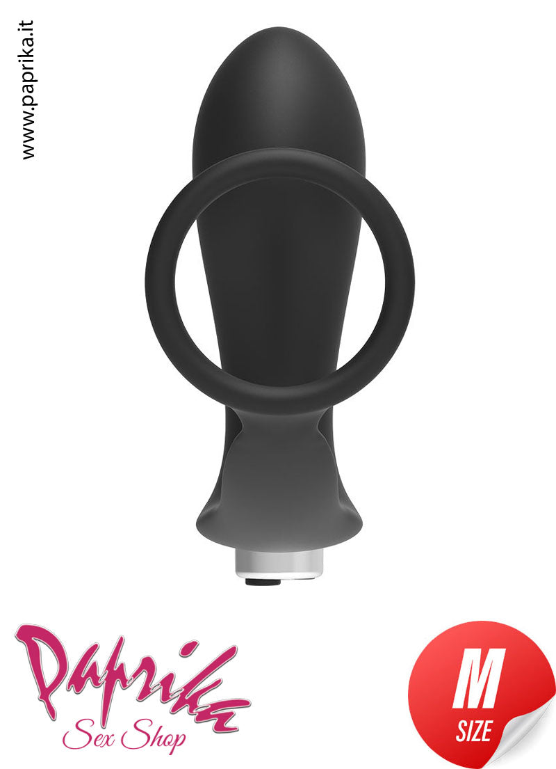 Vibratore Prostatico 9 cm Ø 34 Anello Silicone 10 Velocità Ricaricabile