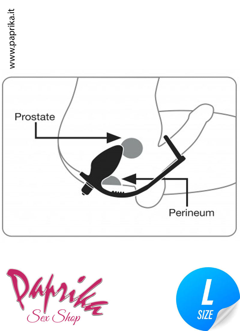 Vibratore Prostatico 2 Anelli 9 cm Ø 40 Silicone 10 Velocità Pile