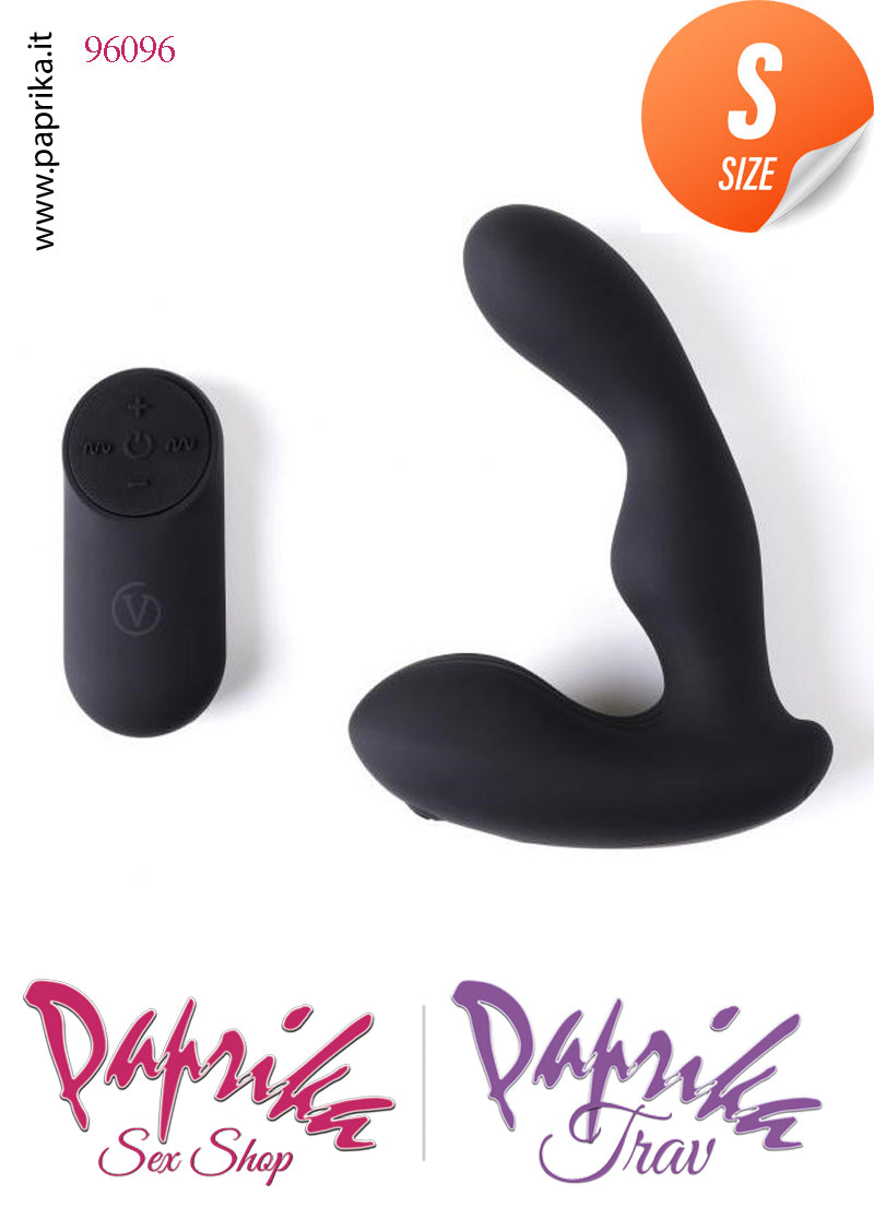 Vibratore Stimolatore Prostatico Oscillazione Telecomandato Silicone 11 cm Ø 28