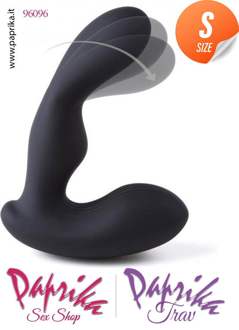 Vibratore Stimolatore Prostatico Oscillazione Telecomandato Silicone 11 cm Ø 28