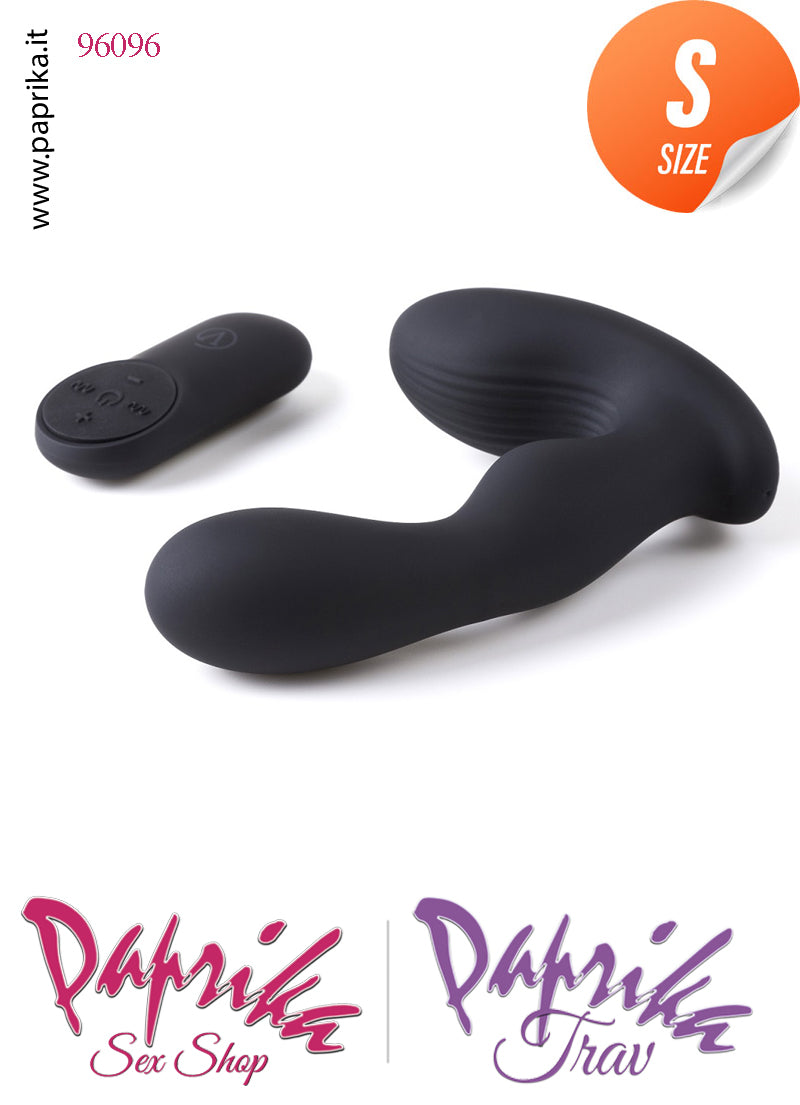 Vibratore Stimolatore Prostatico Oscillazione Telecomandato Silicone 11 cm Ø 28