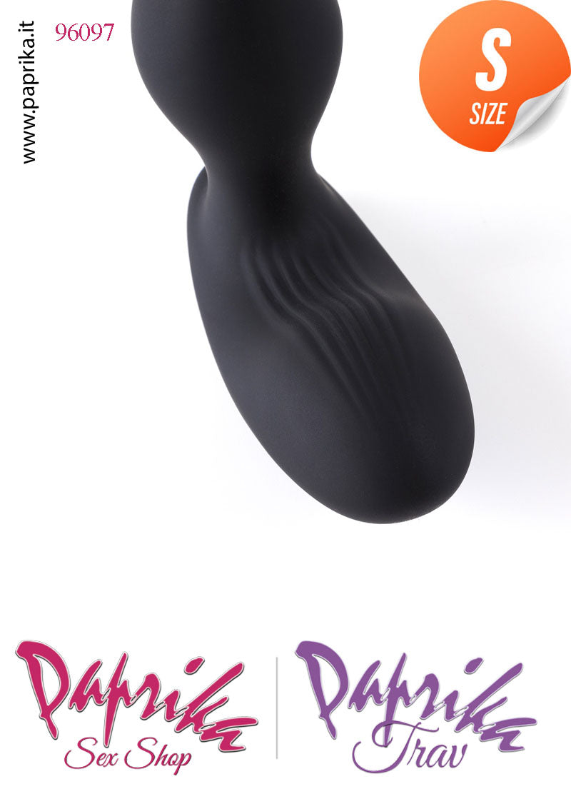 Vibratore Stimolatore Prostatico Telecomandato Silicone Rotante 11 cm Ø 30