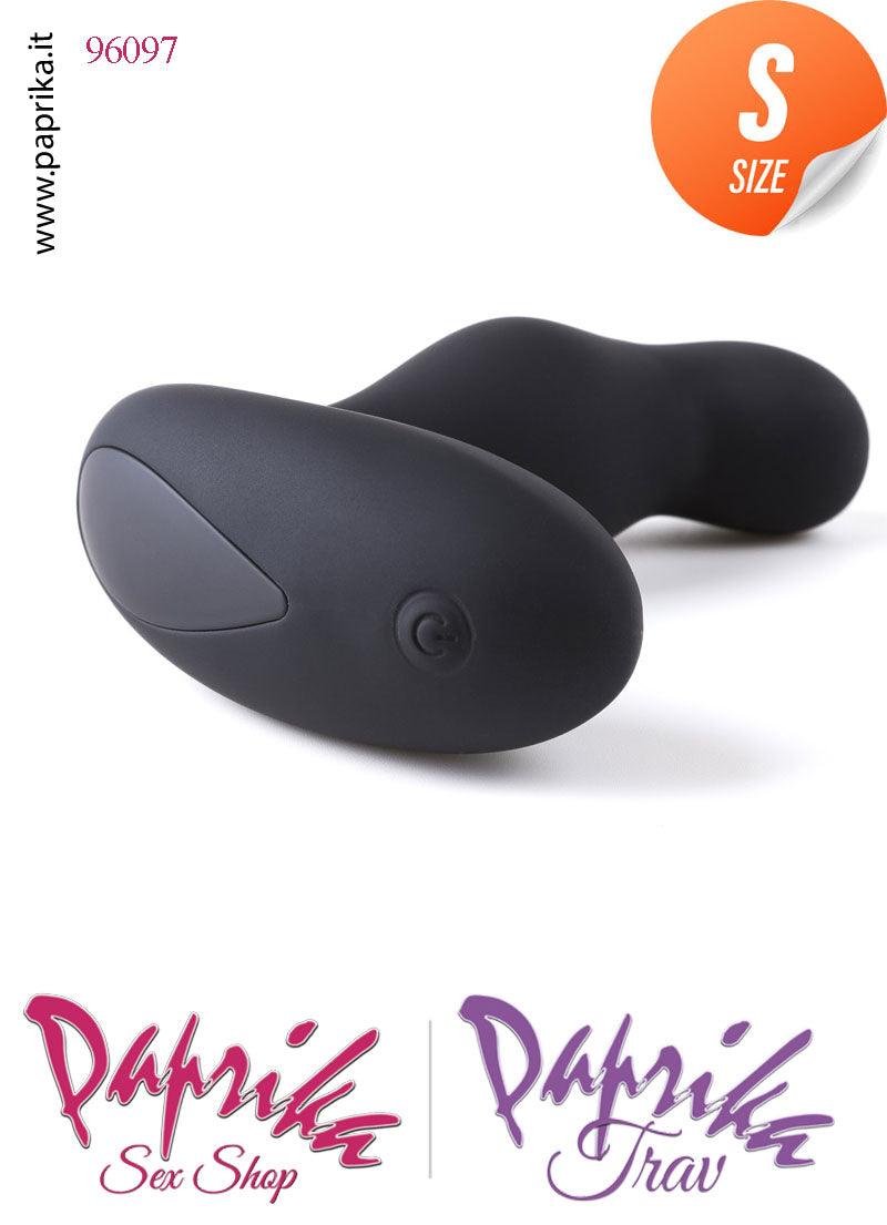 Vibratore Stimolatore Prostatico Telecomandato Silicone Rotante 11 cm Ø 30